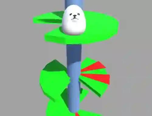 Гульня Eggdog Helix Jumper онлайн