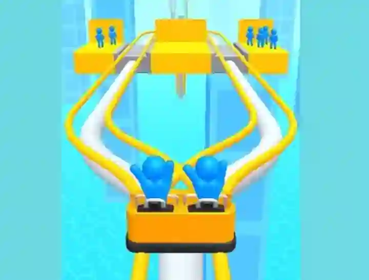 Гульня Runner Coaster Race онлайн