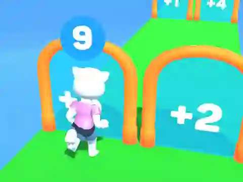 Гульня Cat Angela Running онлайн
