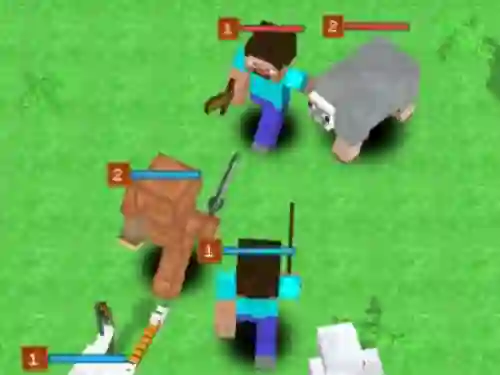 Гульня Minecraft: Create a Monster and Fight! онлайн