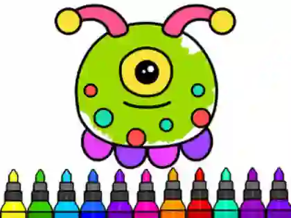 Гульня Coloring Book: Alien онлайн