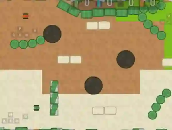 Гульня 1 2 3 4 Player Tank Game 2D онлайн
