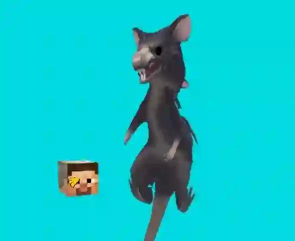 Гульня Ratomilton Spinning Flappy Minecraf онлайн