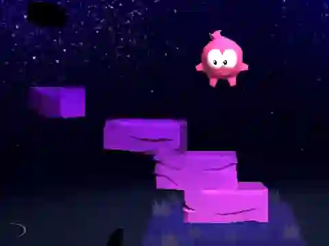 Гульня Om nom Jump онлайн