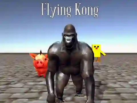 Гульня Flying Kong онлайн