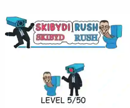 Гульня Skibydi Rush онлайн