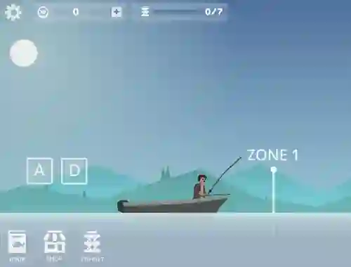 Гульня Fishing Simulator онлайн