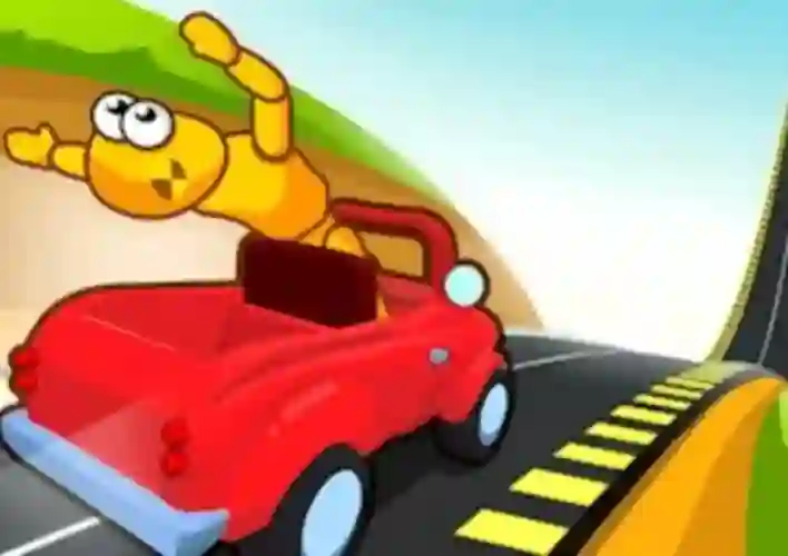 Гульня Downhill Car Ride Crash Test онлайн