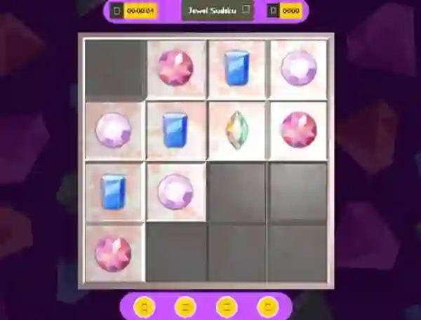 Гульня 3D Jewel Sudoku онлайн