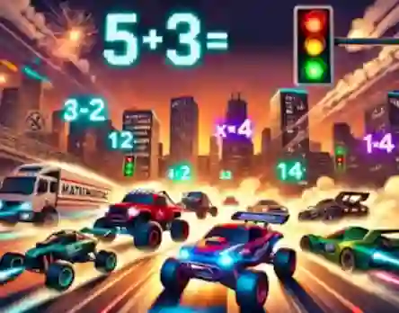 Гульня Mathematics Racing онлайн