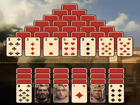 Гульня Pyramid Solitaire Ancient Rome онлайн