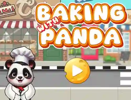 Гульня Baking With Panda онлайн