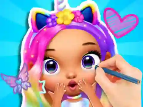 Гульня Coloring Book: Fashion Barbie Princess онлайн
