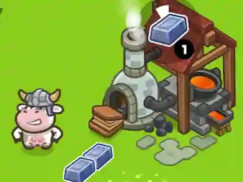 Гульня Cow Castle онлайн