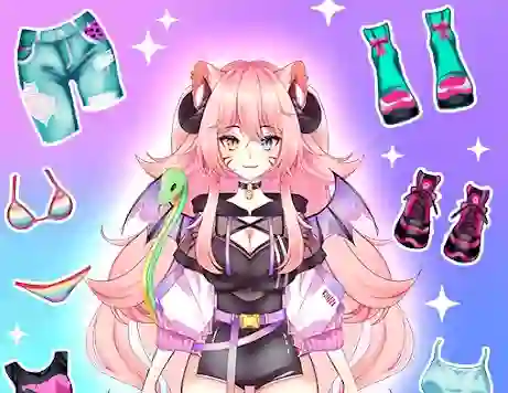 Гульня Anime Dress Up Moe онлайн
