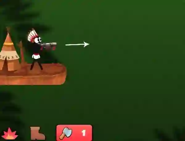 Гульня Stickman Arrow Battle онлайн