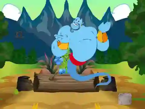 Гульня Escape From Wonder Genie Land онлайн