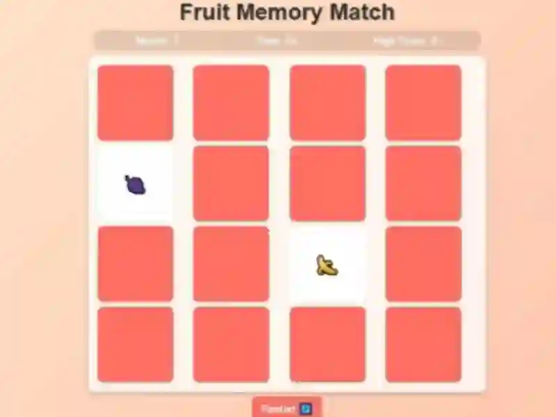 Гульня Fruit Memory Match онлайн