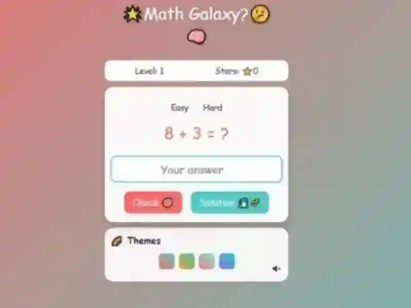 Гульня Math Galaxy онлайн
