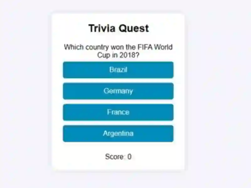 Гульня Trivia Quest онлайн