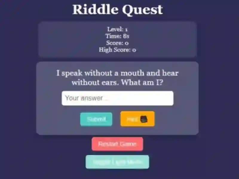 Гульня Riddle Quest Brain Teaser онлайн