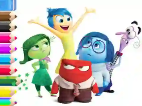 Гульня Coloring Book: Inside Out онлайн