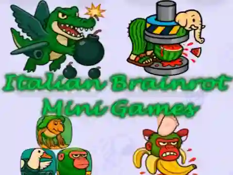 Гульня Italian Brainrot Mini Games онлайн
