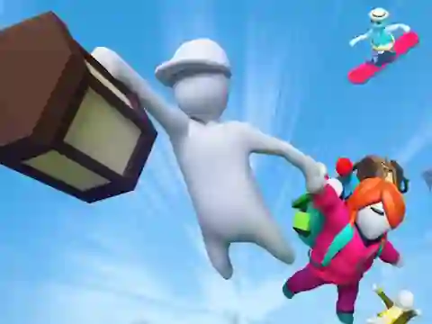 Гульня Fall Flat Battle онлайн
