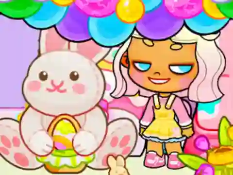 Гульня Jigsaw Puzzle: Avatar World Easter Party онлайн
