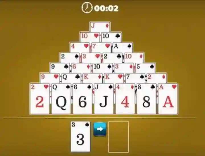 Гульня Pyramid Solitaire онлайн
