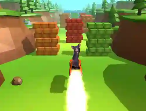 Гульня Ratomilton Rocket Car онлайн