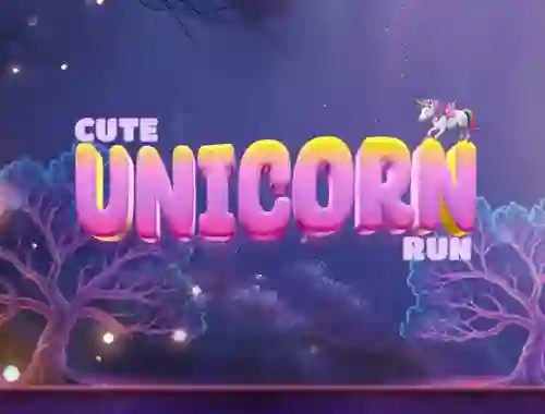 Гульня Cute Unicorn Run онлайн