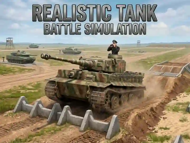 Гульня Realistic Tank Battle Simulation онлайн