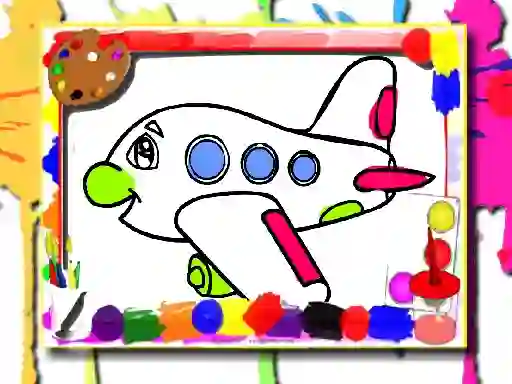 Гульня Airplane Coloring Book онлайн