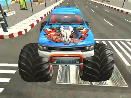 Гульня Monster Truck City Parking онлайн