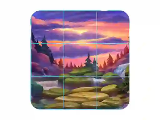 Гульня Hyper Sliding Puzzle Party онлайн