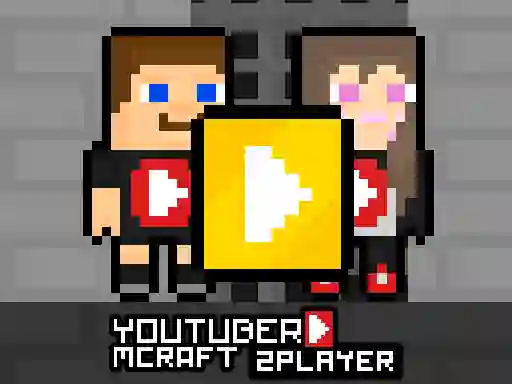 Гульня Youtuber Mcraft 2Player онлайн