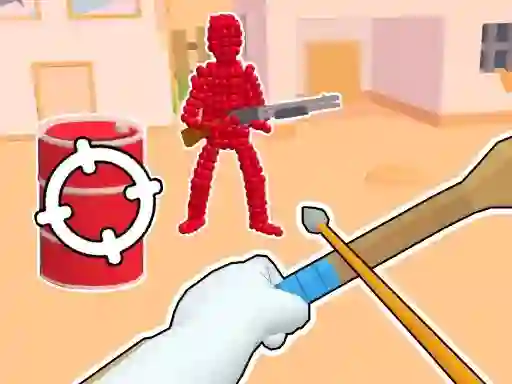Гульня Stickman Archer: Shooting Arrows at Reds онлайн