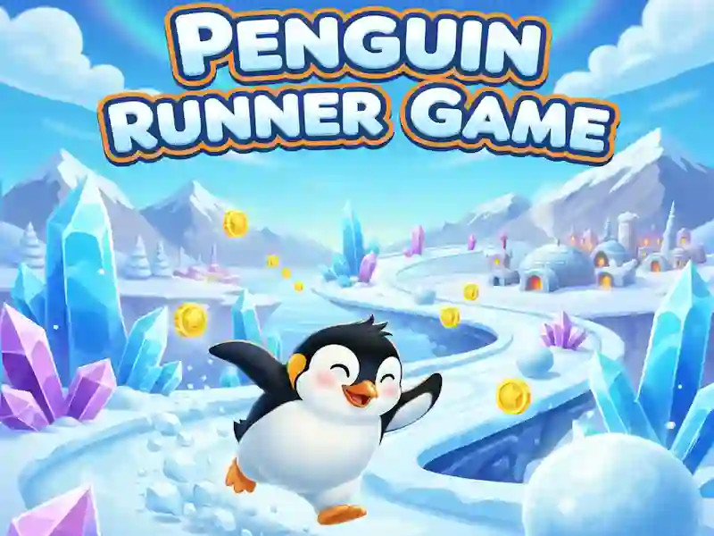 Гульня Penguin Runner Game онлайн