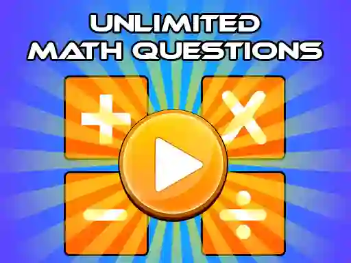Гульня Unlimited Math Questions онлайн