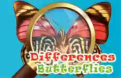 Гульня Differences Butterflies онлайн