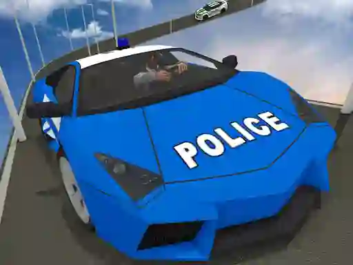 Гульня Impossible Police Car Track онлайн