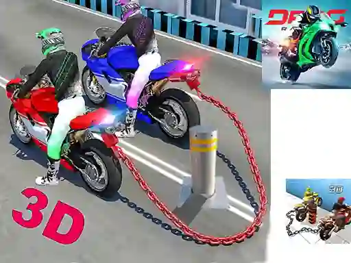 Гульня Chained Bike Racing 3d онлайн
