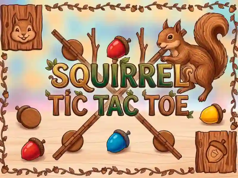 Гульня Squirrel Tic Tac Toe онлайн