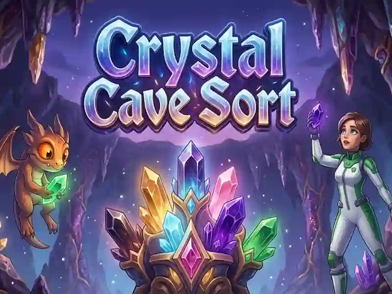 Гульня Crystal Cave Sort онлайн