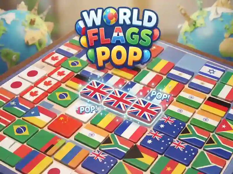 Гульня World Flags Pop онлайн