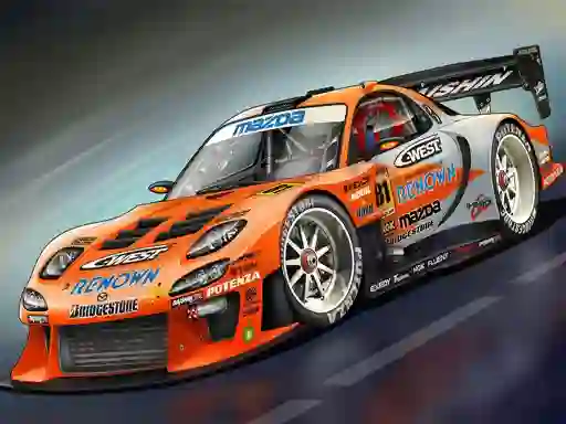 Гульня Race Car Slide онлайн