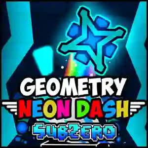 Гульня Geometry Neon Dash subzero онлайн