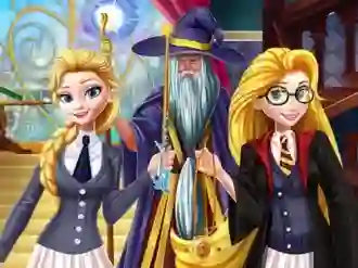 Гульня Princesses at School of Magic онлайн