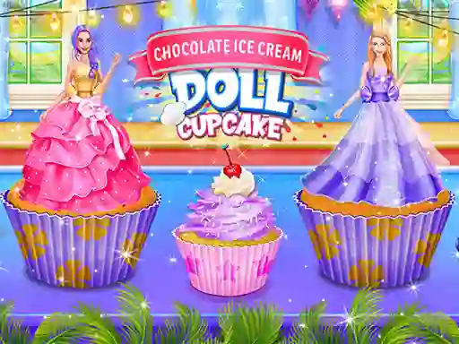 Гульня Ice Cream Doll Cake Maker онлайн